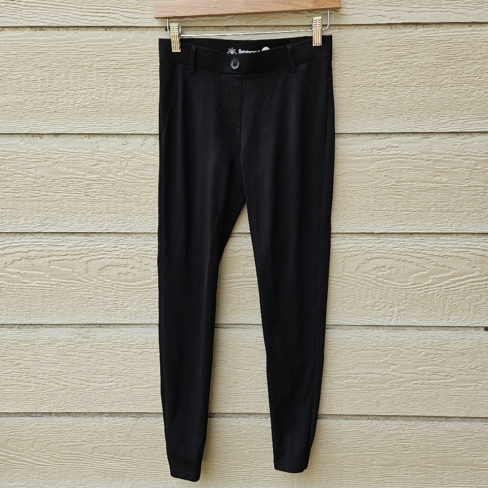 Betabrand black skinny leg classic dress pant yoga pants XS
